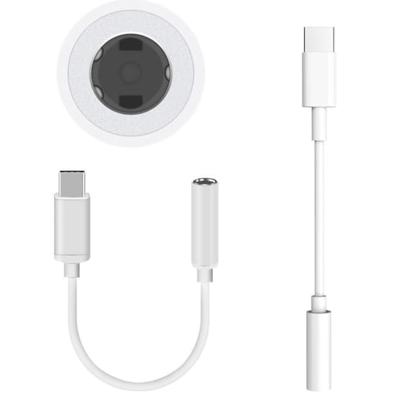 Lightning / USB-C - AUX-sovitin 3,5 mm paketti 33 LightningAUX3Pack