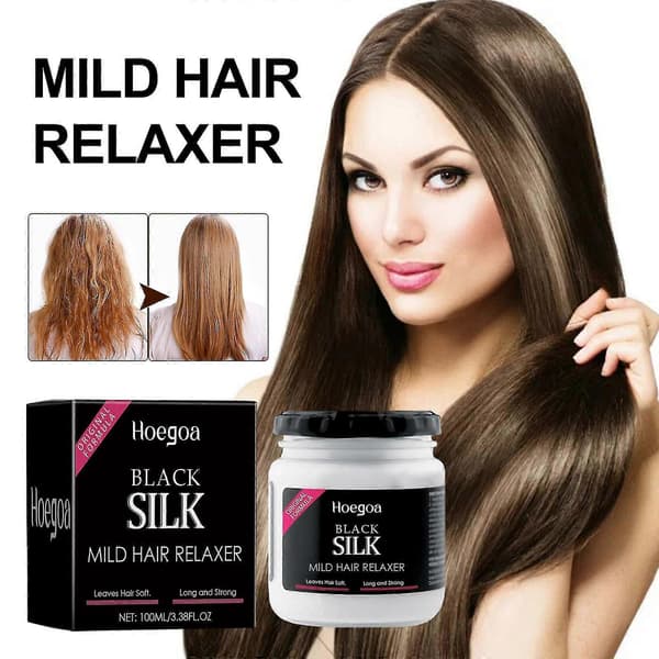 Silke Mild Afslappende Balsam Til Krøllet Eller Glat Tynd Glatning Til Alle 100ml