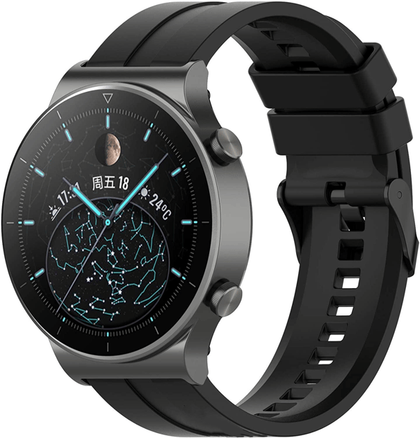 Huawei Watch GT2 Pro ranneke silikoni Black