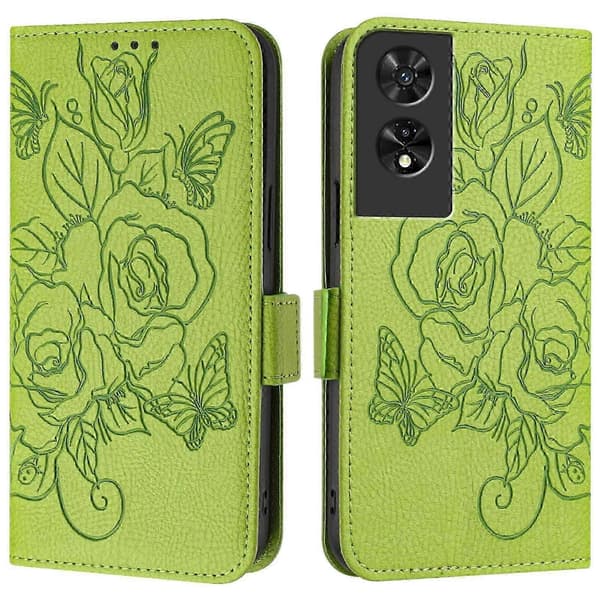 RFID-läderfodral för TCL 505 Green