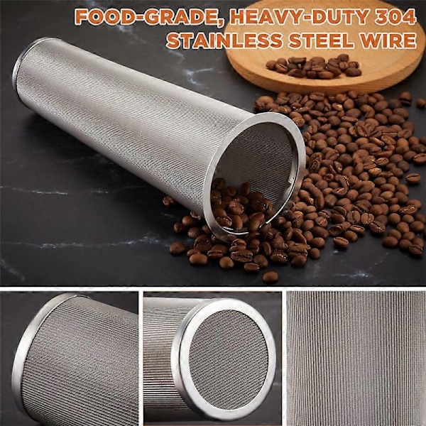 3 stk. Koldbrygget Kaffefilter Rustfrit Stål Filter Kaffe Te Infusionsfilter Kaffefilter