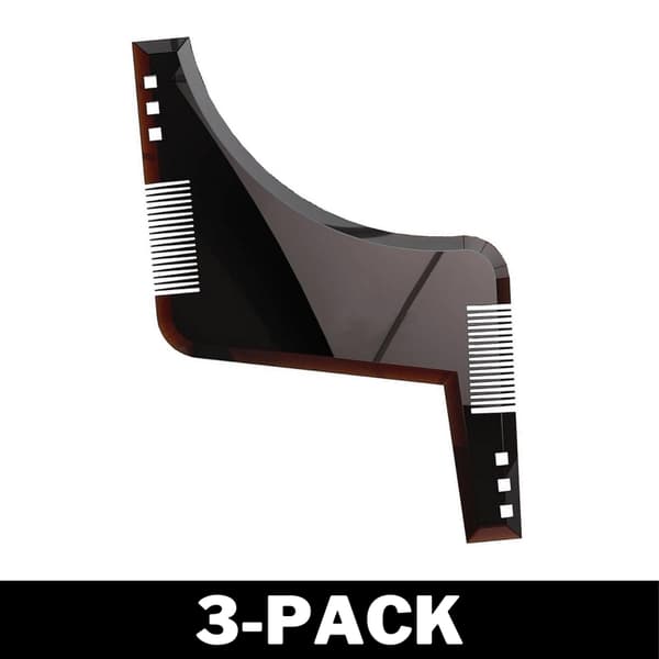 Stylingværktøj + Kam til Skæg Sort 32 2-Pack