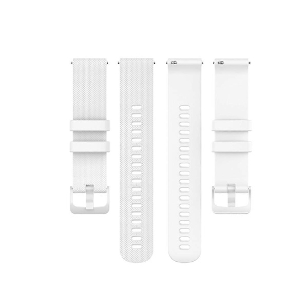Til Garmin Vivoactive 4 22mm Silikone Urrem White