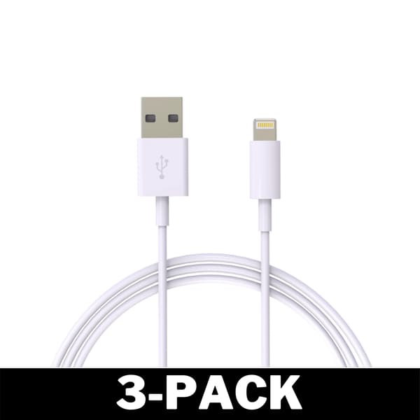 1M Lightning Pikalatauskaapeli iPhone Valkoinen iOS15 32 2-Pack