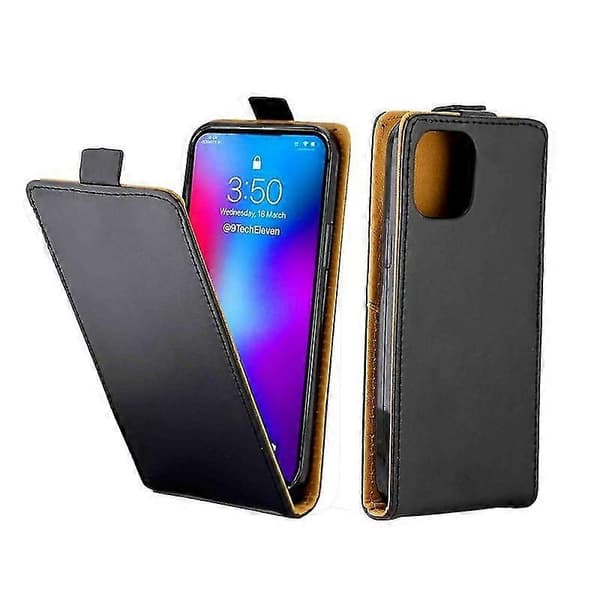 Lodret flip læderetui til iPhone 12 mini