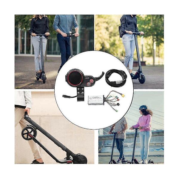 -01 Meter Dashboard LCD-display 6-benet+48V 20A børsteløs controller uden Hall til elektrisk scooter