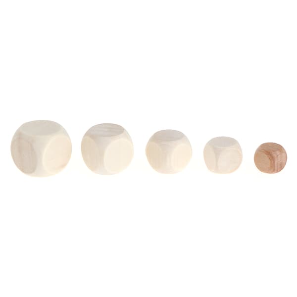 10 st/förpackning Trätärningar 6-sidiga tärningar (10mm 12mm 14mm 16mm 18mm) 0.02 10mm
