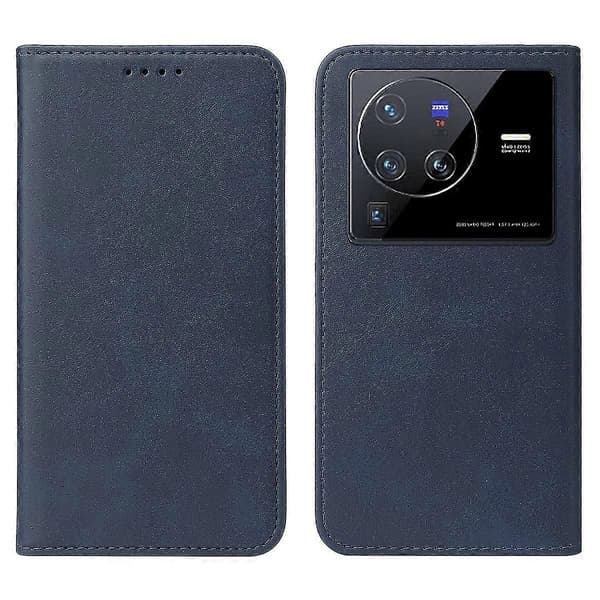 Læderetui til vivo X80 Pro Blue