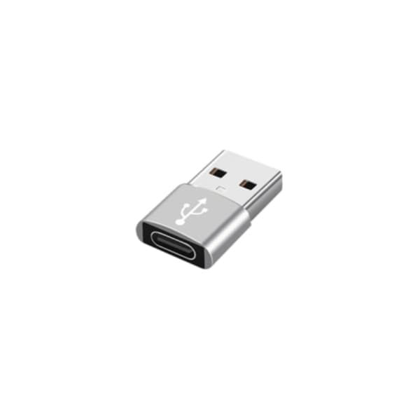 Nopea USB-C–USB-sovitin – Metalliset värit 4 Grå