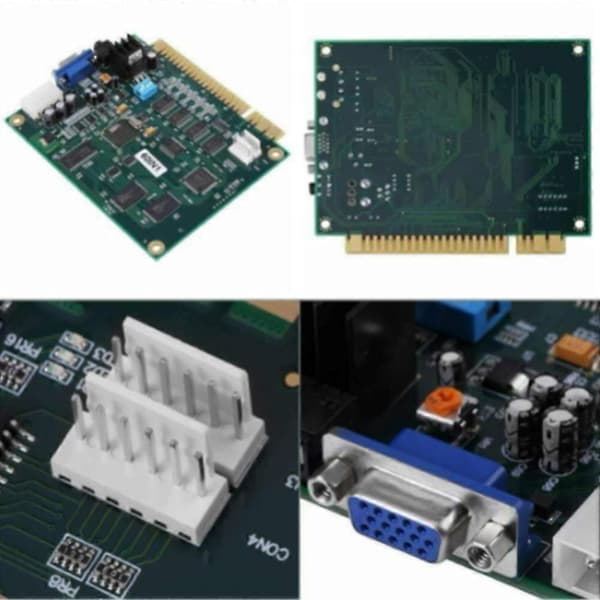 60 I 1 Multicade Pcb Board Spilleplade Med 28p Kabel Vga Output Spilleplade Horisontal Til Jamma
