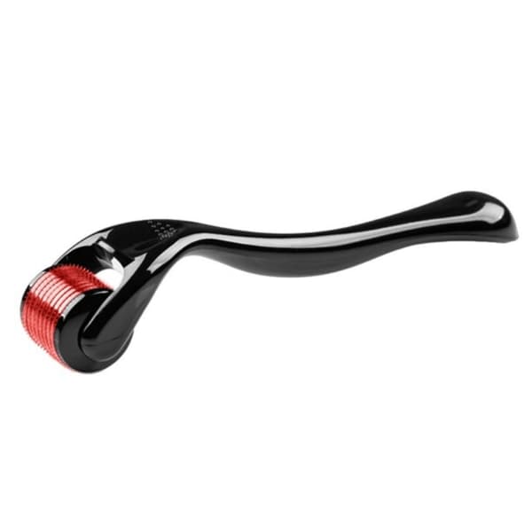 Derma Roller - Ansiktsroller med Mikronålar 0.75 mm 24 Svart / Röd