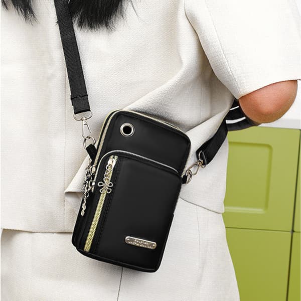 Crossbodyväska i Oxfordtyg Black