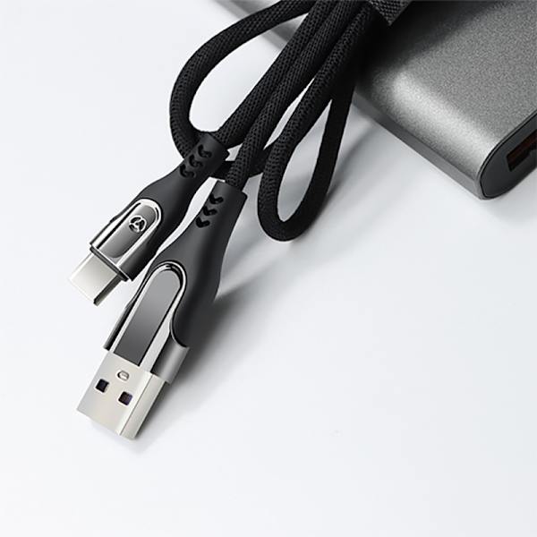 USB-C hurtigopladningskabel 1,2 meter Sort Black 1.2 m