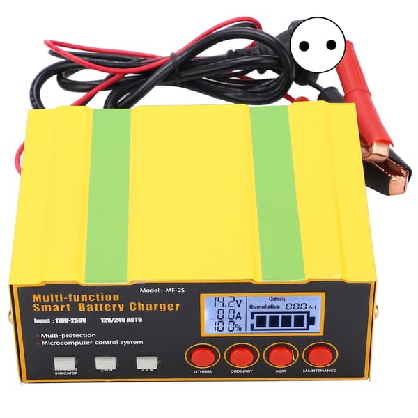 Batterioplader Multifunktionel Automatisk Universal Smart Bil Strømforsyning MF‑2S AC250VEU Stik