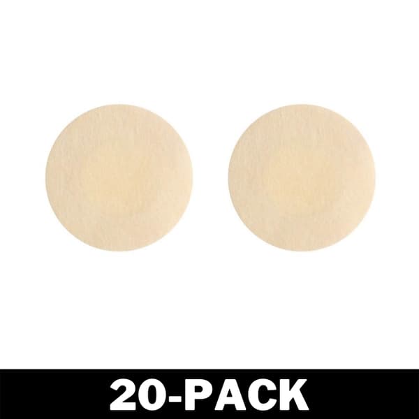 Selvklebende Sirkulære Nipple Covers Beige 16 10-Pack
