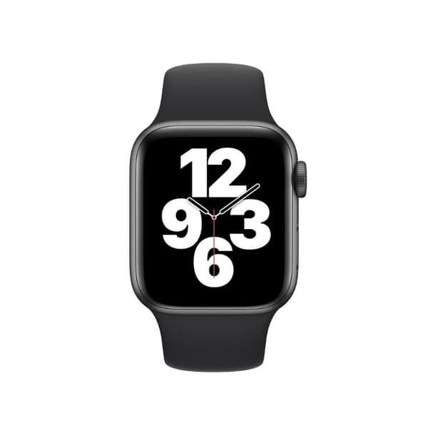 Silikonearmbånd til Apple Watch 42/44/45 mm Sort S 16