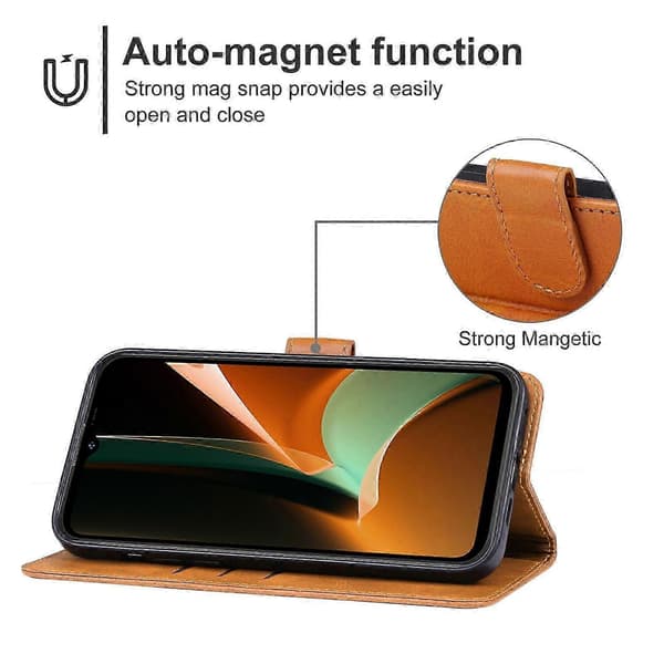 Lærfutteral for Ulefone Armor 17 Pro (FMY) Brun Brown For Ulefone Armor 17 Pro