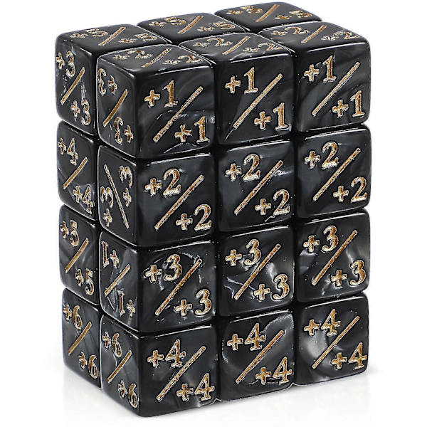24 stk. utviklingsleker terning sett token terninger leker The Gathering tilbehør dekorative terninger