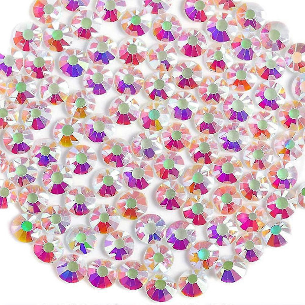 Strass Stenar Kristallglas med Platt Baksida