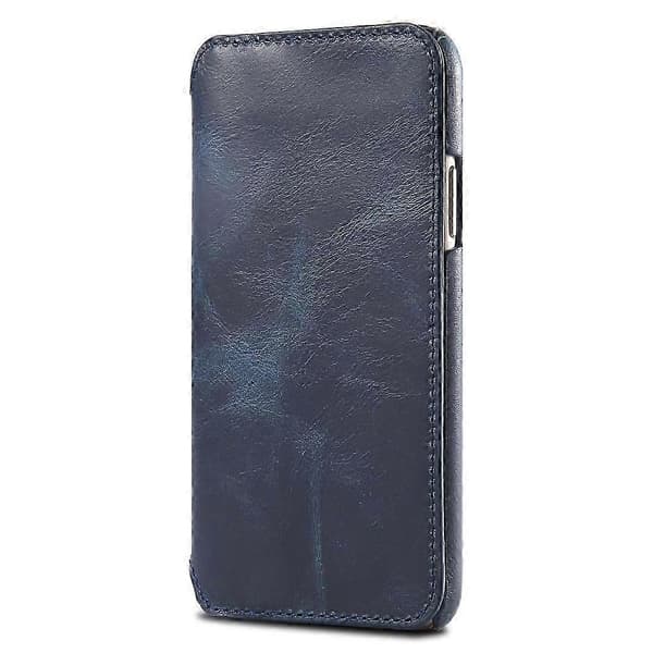 Læderetui til iPhone X / XS Blue