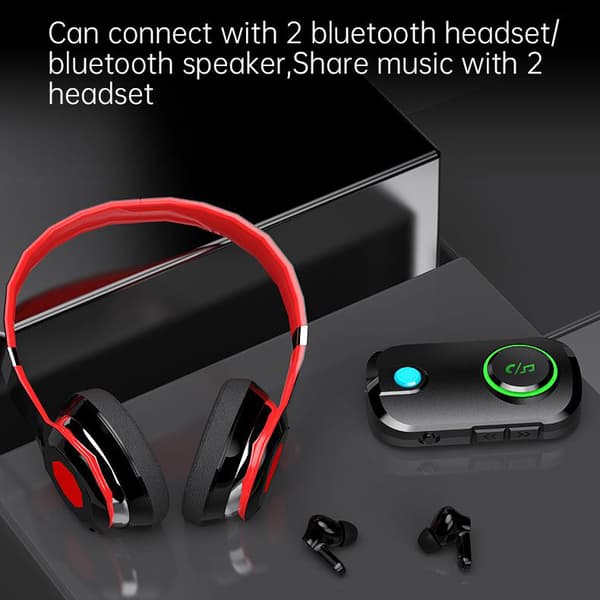 Trådløs Bluetooth-sender/-mottaker håndfri AUX