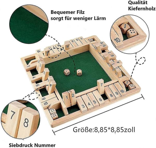 Brädspel, 4 Shut The Box Tärningsspel