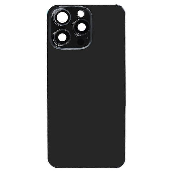 Glasbatteribagcover til iPhone 15 Pro Black