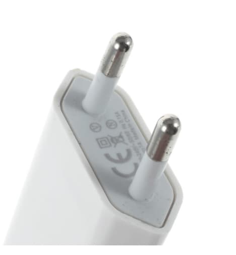 1A Vegglader + 2M Lightning Ladekabel iPhone 80 2-Pack