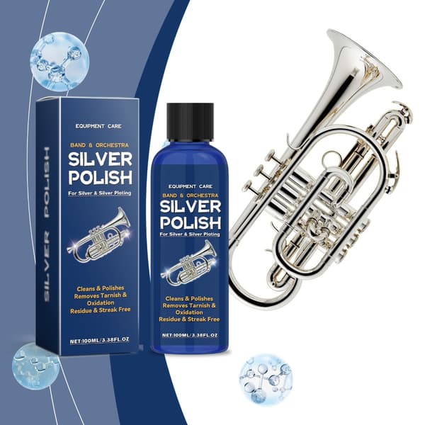 100 ml Silver Putz för silver och silverpläterade instrument, bibehåller glansen länge