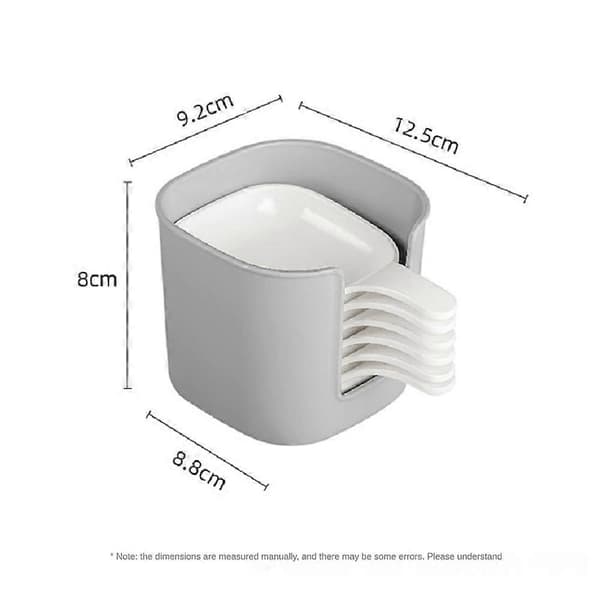 Doppsåsfat och hållare (7 delar/set), Doppsåsfatsset