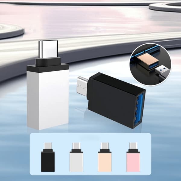 Hurtig USB til USB-C Adapter - Metalliske Farver 4 Guld