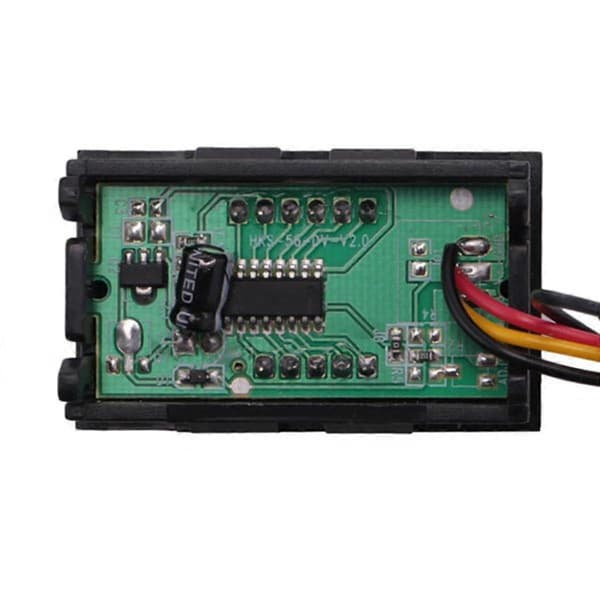 3X DC 0-99.9V 3-tråds LED digital displaypanel voltmätare spänningsvoltmätare bilmotor - GRÖN