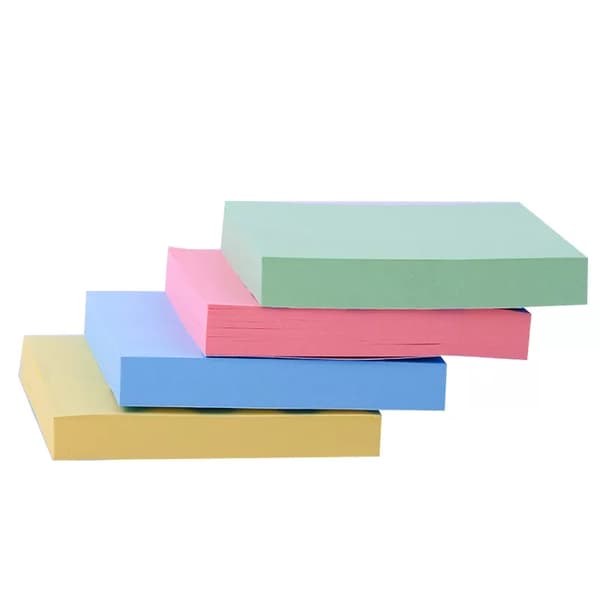100 kpl Sticky Notes - Itsekiinnittyvät muistilaput, moniväriset 24