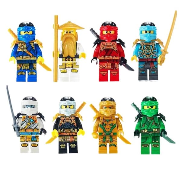 Sett med 24 Ninja minifigurer