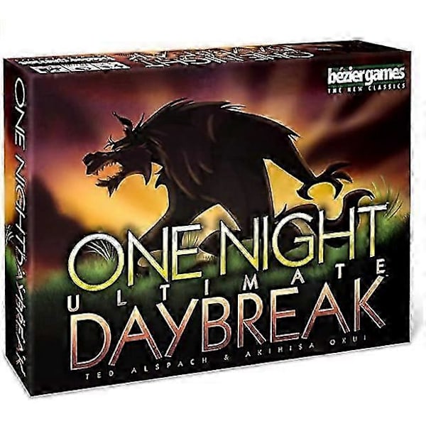 Engelsk version brädspel One Night Ultimate Werewolf Breaking Dawn