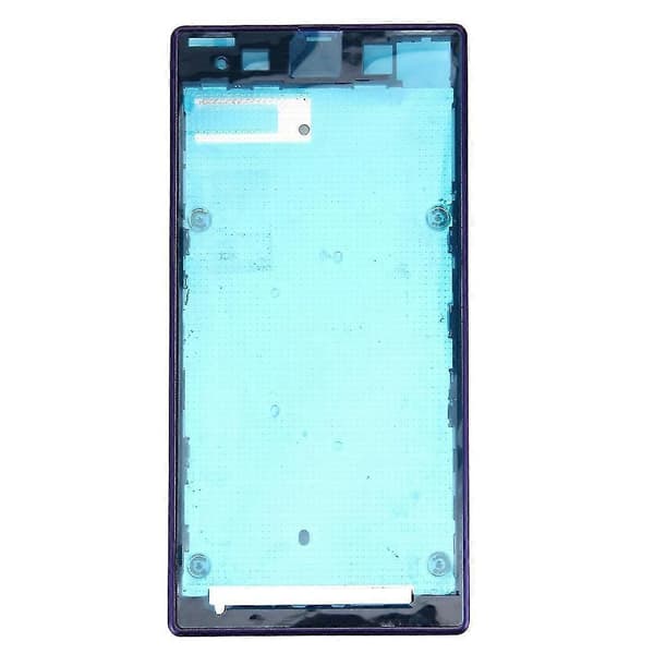 Frontdæksel LCD-ramme Bez-plade til Sony Xperia Z1 Sort Purple