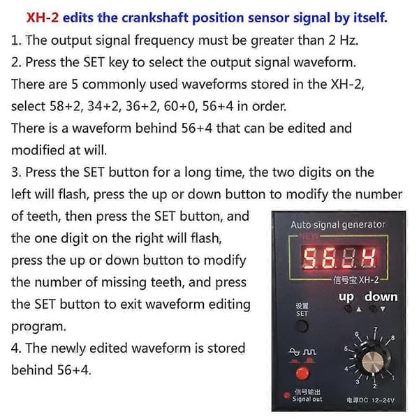 Xh-2 Auto Køretøjssignalgenerator Bil Hall Sensor Og Krumtapaksel Positionssensor Signal Simulator