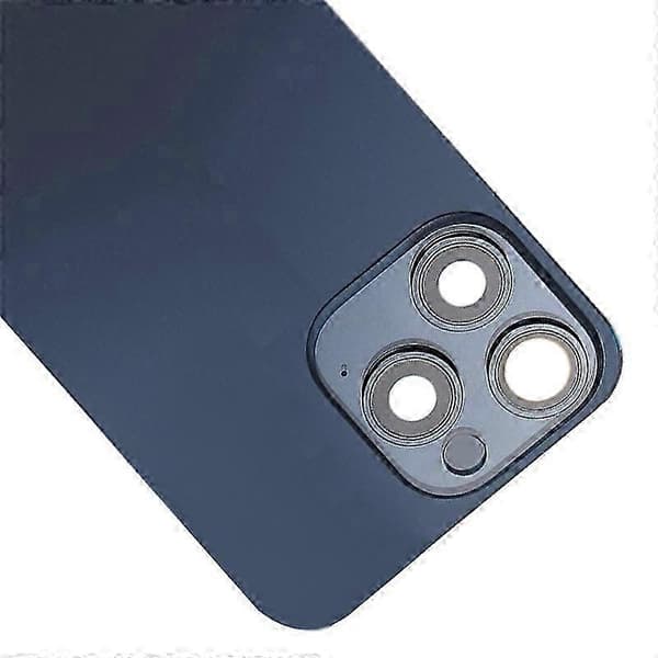 Glasbatteribagcover til iPhone 15 Pro Blue