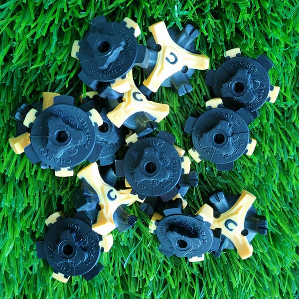 Udskiftningsknopper til golfsko Black+Yellow