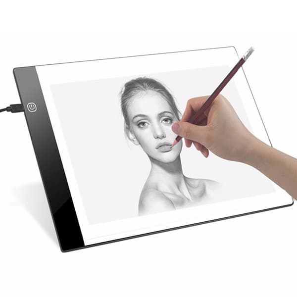 LED Lysplade Lysboks Sæt 9 dele Sort Black 335x235x3.5 mm