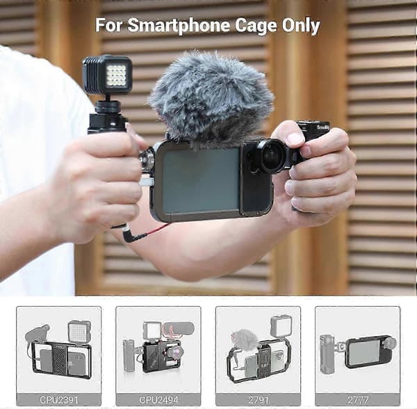 SmallRig - Universal mobiltelefonbur, letvægts sidegreb, til iPhone 13 Pro/13 Pro Max, til iPhone 14, 2772