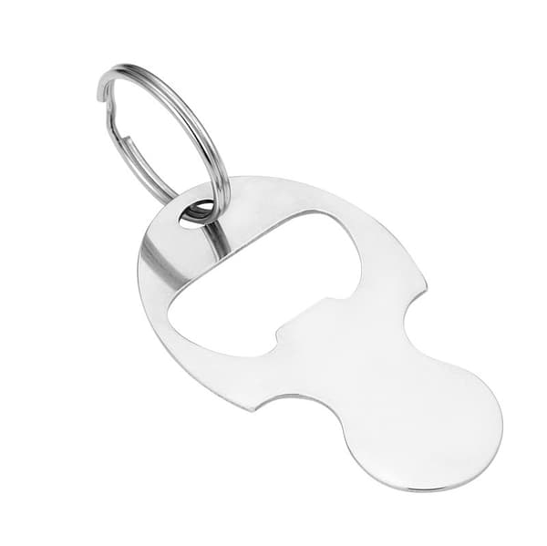 Nyckelring med kundvagnsmynt Silver Silver M