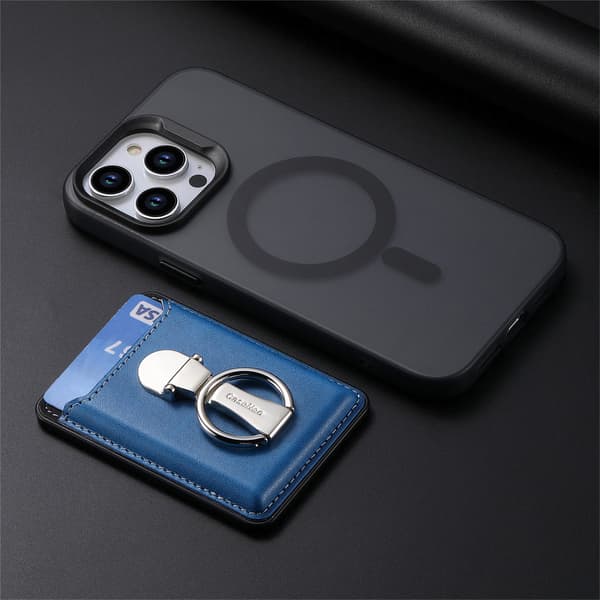 Magnetisk kortholder med stativ til iPhone 15/14/13/12 Blue