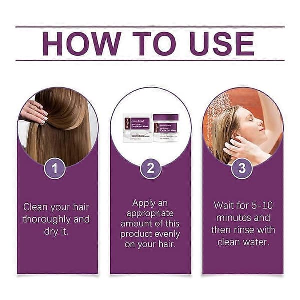 1/2/3 STK Maca Power Lilla Hårmaske Maca Essens Dyp Næring Lysner Keratin 3PCS