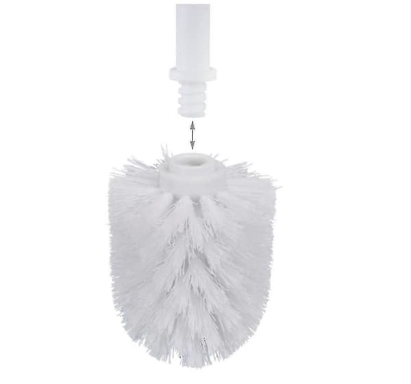 Toalett Erstatningsbørstehode Hvit Erstatningsbørster Diameter 8cm White 5pcs