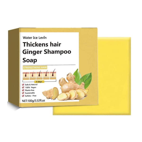 Ingefærshampoo Sæbe Nærende Hårshampoo Og Hårpleje Hovedbundsrensende Sæbe 100g