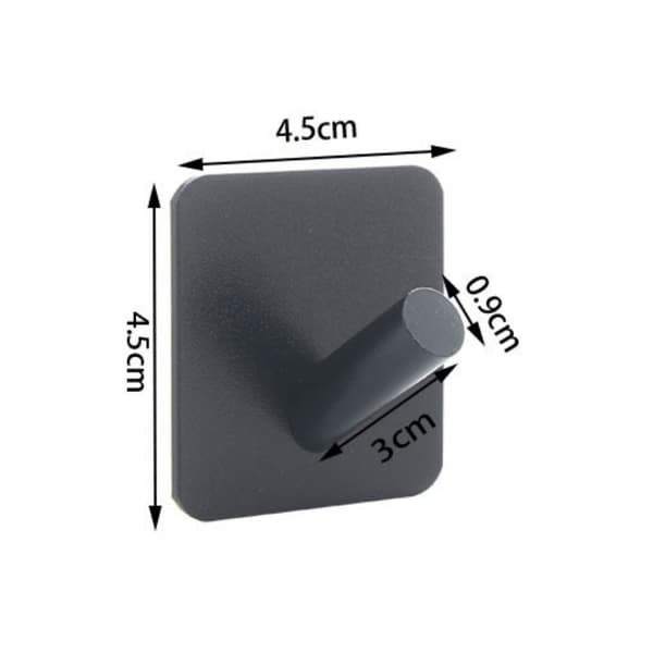Tyylikäs pyyhekoukku - Helppo kiinnittää - Musta 96 4-Pack