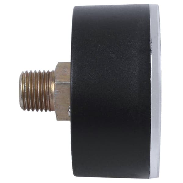 Rund 0-180 13mm 1/4bsp Diameter Urkomparator Luftmanometer, Sort