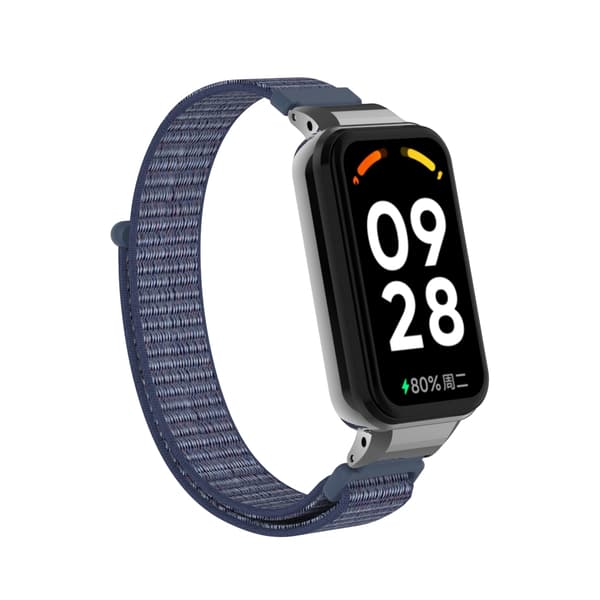 Nylon urrem til Xiaomi Redmi Band 2/8 Active Dark blue