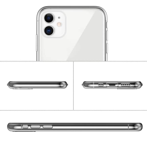 Läpinäkyvä Ohut iPhone 11 Kuori Läpinäkyvä TPU 16